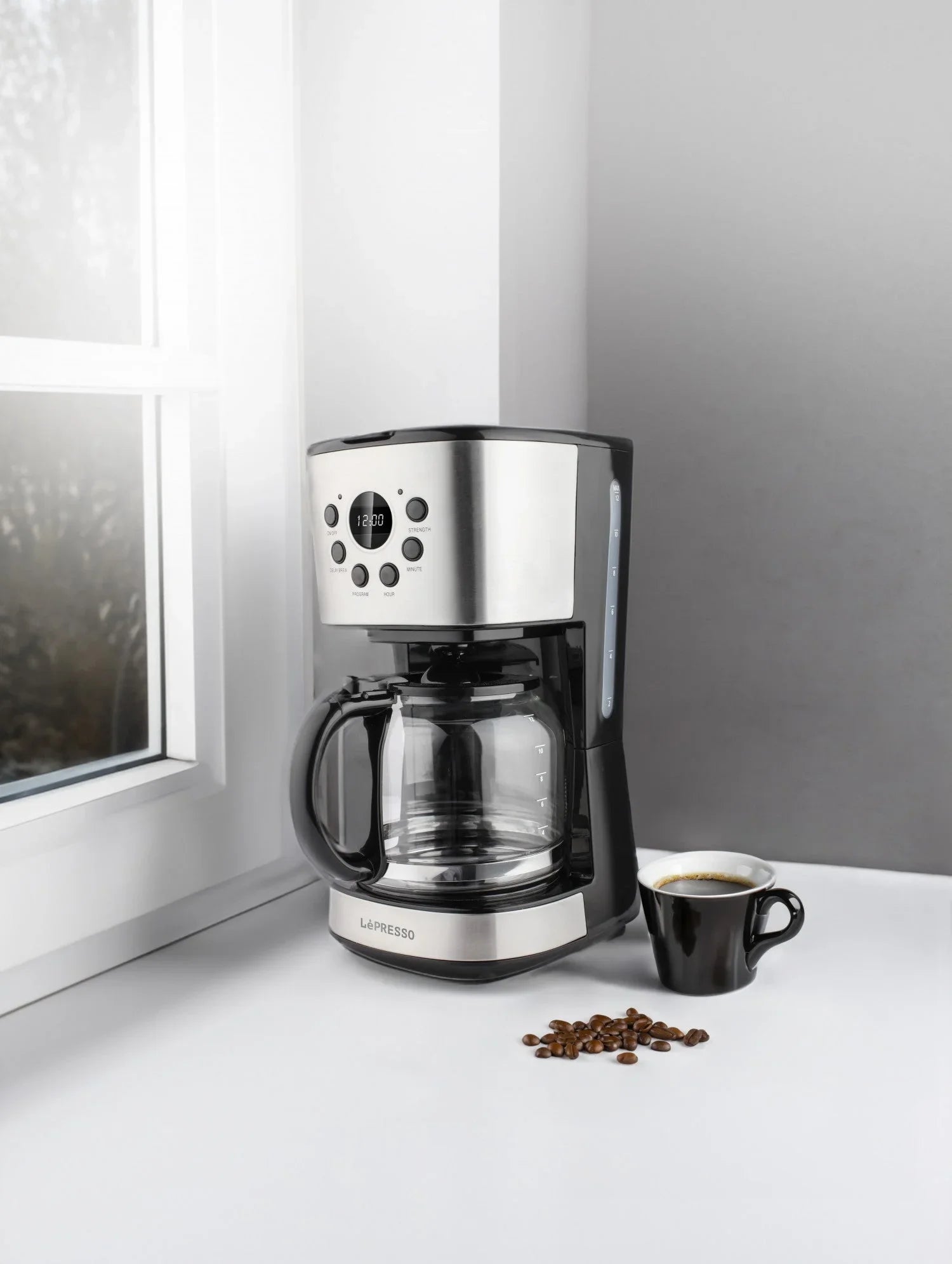 LePresso Digital Drip Coffee Machine with Smart Functions 1.5L 900W - Tashqila LePresso Digital Drip Coffee Machine with Smart Functions 1.5L 900W - Tashqila